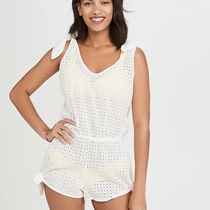 Eberjey white romper coverup